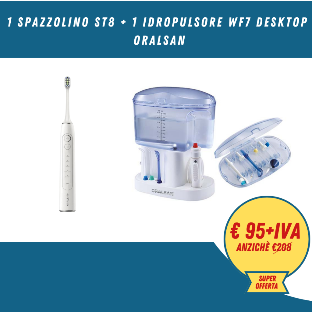 Oralsan spazzolino st8 +idropulsore wf7 desktop