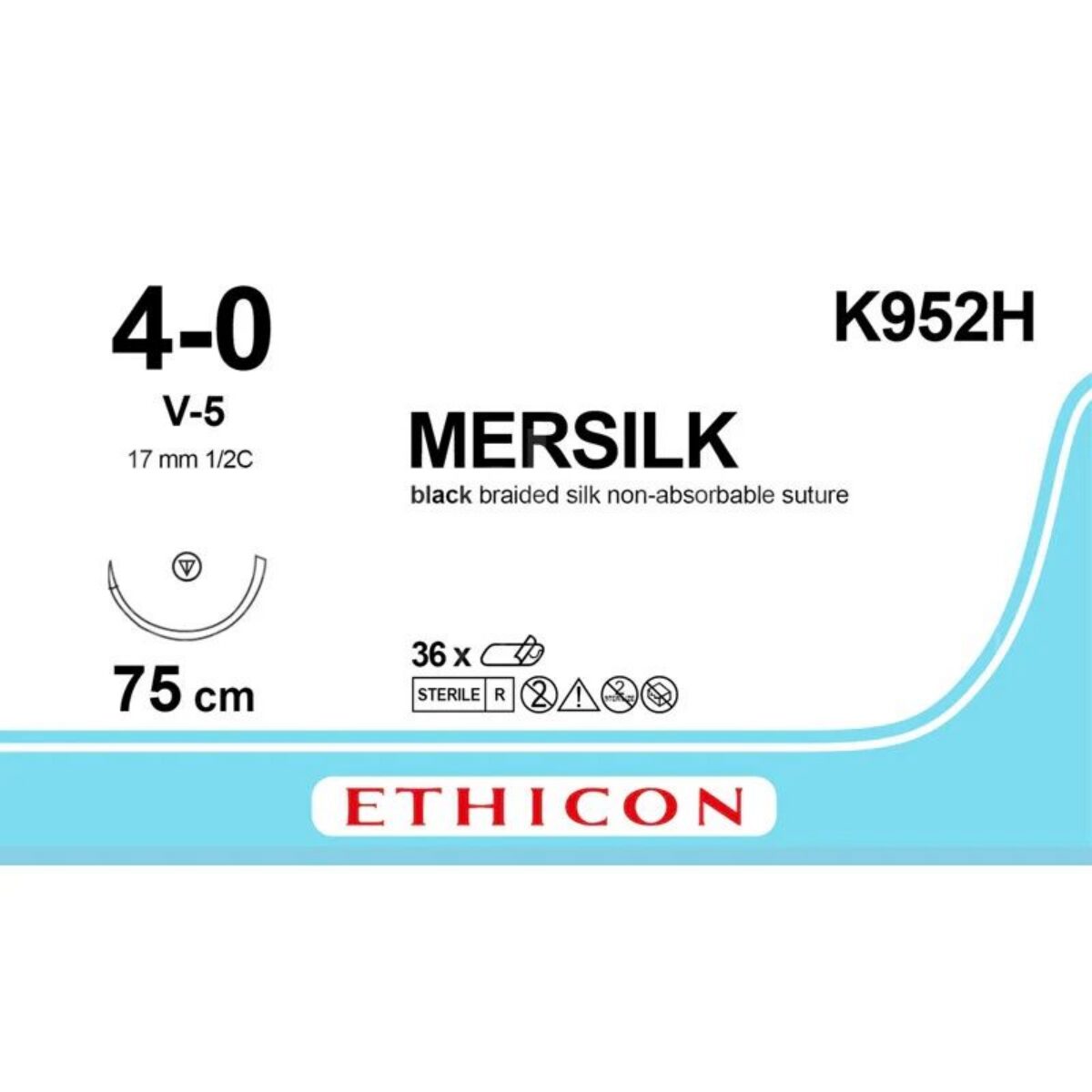 SUTURE SETA ETHICON K952H V-5 36pz